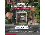VENDO TERRENO DE 703M2 SOBRE ARTIGAS