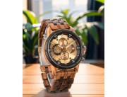 Reloj pulsera de madera, de cuarzo
