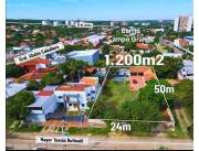 VENDO TERRENO 1.200 M2 C/24 MTRS DE FRENTE Z.CIT BO CAMPO GRANDE-LUQUE LIMITE C/ASUNCIÓN