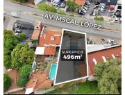 VENDO TERRENO 466 M2 C/14,31 MTRS FRENTE S/AVDA.MCAL LOPEZ FDO.NORTE A 300 MTRS STA.TERESA