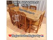 Juego de comedor de 6 sillas