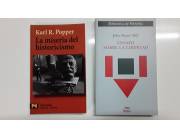 Libros de Karl Popper y John Stuart Mill
