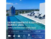 Alquilo en barrio jara amplio departamento a estrenar 2 dormitorios