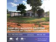 Vendo casa en J. A. Saldívar km 23 a 5 min de la ruta