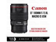 Lente Canon EF 100mm. F/2.8L Macro IS USM. Adquirila en cuotas!