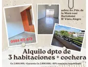 Alquilo dpto 3 dorm barrio Vista Alegre - Asunción