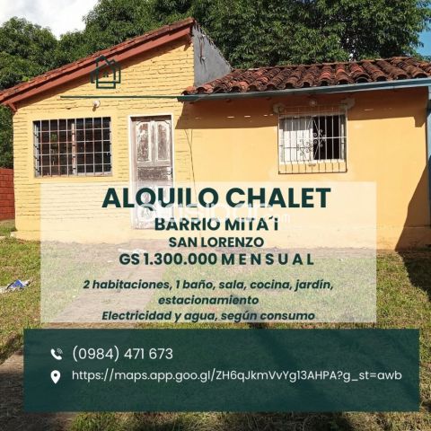 Casas - Alquilo chalet en barrio Mita i - San Lorenzo