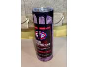Vaso térmico Vintage STP Motor Oil, de acero inoxidable, con tapa y pajita de acero inox