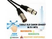 CABLE XLR CANON GR4007 M/H 1 METRO