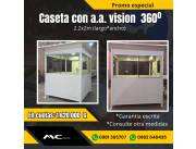 CASETA DE SEGURIDAD TERMOACUSTICA VISION 360º . ENVIOS A TODO EL PAIS.