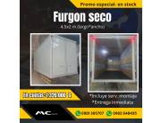 FURGON SECO NUEVO 4.5MX2MX2.17M (L*A*ALT.) CUOTAS DESDE 1.320.000 G. ENTREGA INMEDIATA.