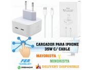 CARGADOR PARA IPHONE 35W C/ CABLE