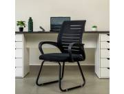 SILLA FIJA DE OFICINA TELA MESH 90 K (62BK) LVS025
