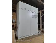 Placard puertas corredizas de 4 cuerpos color blanco