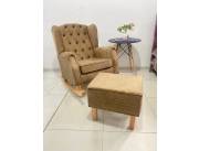 SOFA POLTRONA MECEDORA+PUFF (4808)