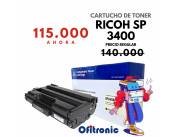 Toner para impresora RICOH SP 3400 compatible