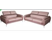 JUEGO DE LIVING 2/Y3 CUERPOS ECO MARRON ECOLEATHER (886)