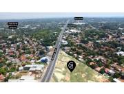 VENDO TERRENO DE CALLE A CALLE 5.500 M2 SOBRE ACCESO SUR EN ESQUINA ÑEMBY