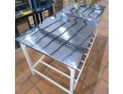 MESA DE TRABAJO ACERO INOXIDABLE MEDIDAS 1.90X90 REFORZADO CON PATAS 40X40