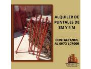 Alquiler de Puntales de 3 y 4 metros