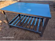 MESADAS DE TRABAJO EN ACERO INOXIDABLE, SOMOS FABRICANTES