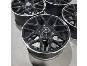 Llantas R18 paralelas recién pintadas con borde diamantado para Mercedes Benz