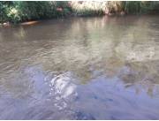 Vendo oferta terreno 11x45 con arroyo en Eusebio Ayala