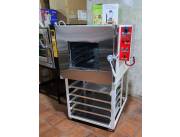 Hornos turbo convector panadero con vapor para bandejas 58x70