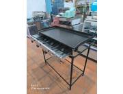 PLANCHA HAMBURGUESERA DE 100X50 CON BASE INCLUIDO DE 3 LLAVES FABICACION NACIONAL