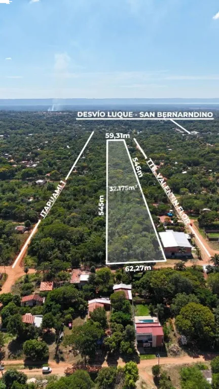 En Venta terreno de 32.175 m² en Itapuamí - Luque — foto 3