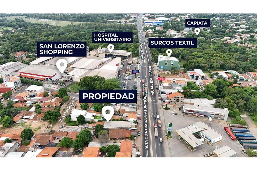 VENDO TERRENO SOBRE RUTA 2 ZONA METROS DE SAN LORENZO SHOPPING — photo 2