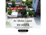 EN VENTA TERRENO SOBRE MOLAS LOPEZ