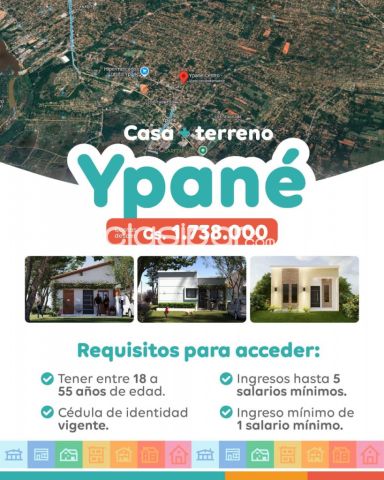 Casas - Casa+Terreno con Financiacion a Precio de Alquiler