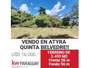 Vendo amplio terreno en la ciudad de Atyra¡¡
