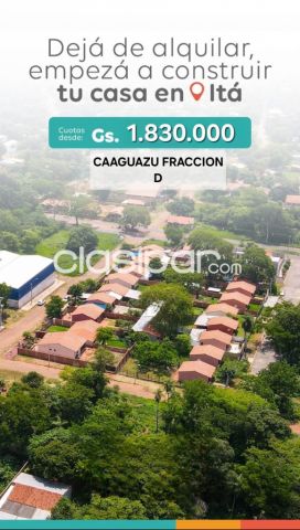 Casas - Casa+Terreno con Financiacion a Precio de Alquiler