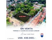 VENDO DOS TERRENOS EN LAMBARÉ