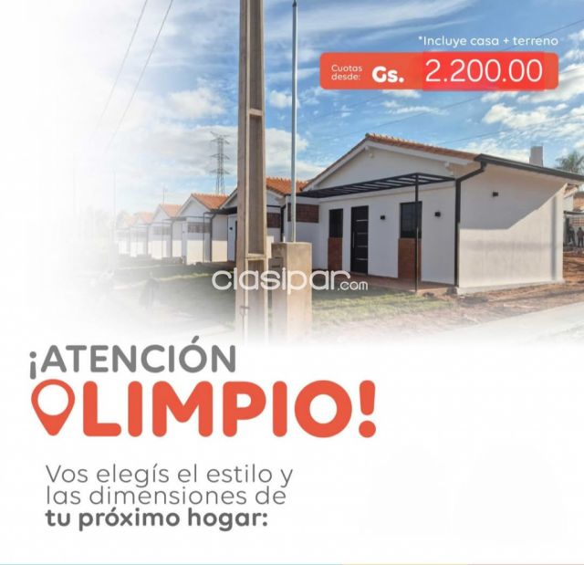 Casas - Casa+Terreno con Financiacion a Precio de Alquiler