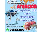 Limpieza de pozos artesianos y recuperación más servicio tecnico