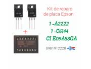 Kit Reparo de placa Epson E09a88ga + Transistores C6144 y A2222