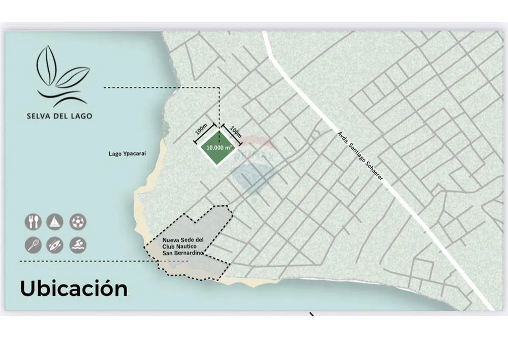VENDO TERRENO 1 HECTAREA-SAN BERNARDINO-PASOS DL LAGO YPACARAI Y CERCA NUEVO CLUB NAUTICO — foto 2