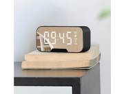 Reloj Despertador Digital con Parlante Bluetooth y Radio FM