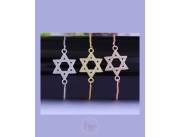 Pulseras con strass de acero inoxidable.