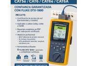 Certificación de red Cat5e, Cat6, Cat6e y Cat6A con Fluke DTX-1800