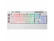 Teclado Gamer Redragon K512W-RGB-1 Shiva USB / Inglés - Blanco