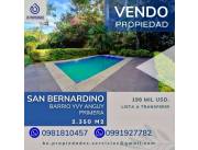 VENDO IMPONENTE PROPIEDAD EN SAN BERNARDINO - BARRIO YVY ANGUY PRIMERA !!!..