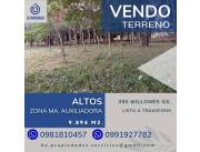 VENDO ESPECTACULAR TERRENO EN ALTOS!!!..