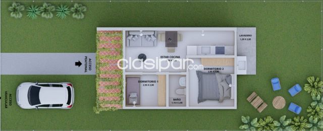 Casas - Casa+Terreno con Financiacion a Precio de Alquiler