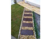 Camineros de hormigón símil madera para jardin