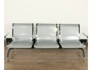 SILLA DE ESPERA TANDEM METALICO 3 ASIENTOS (6372)