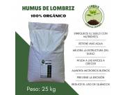HUMUS DE LOMBRIZ DE 25 KG - LUMBRIX